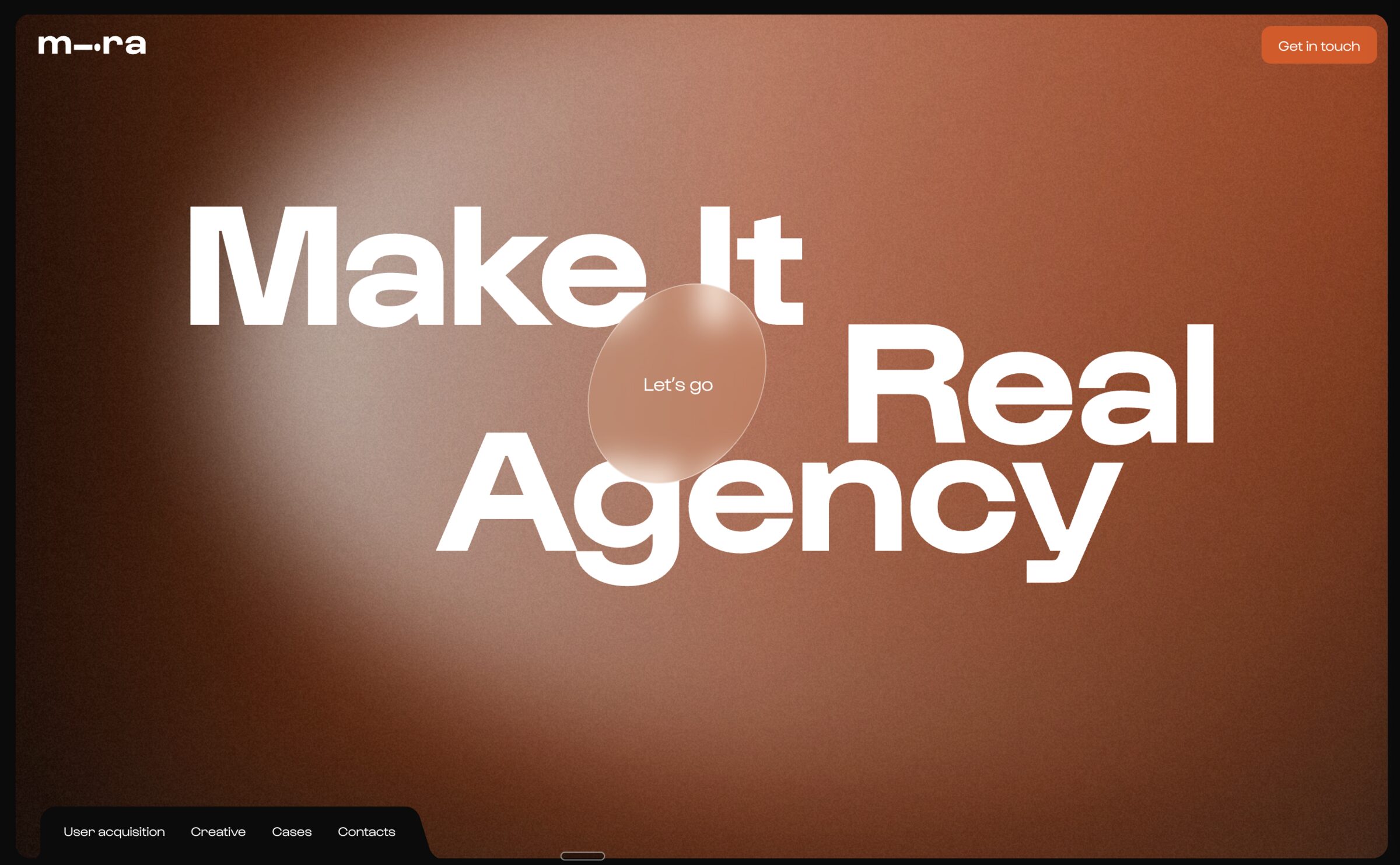 makeitreal.agency — главный экран